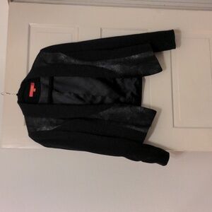 Black blazer shimmery front